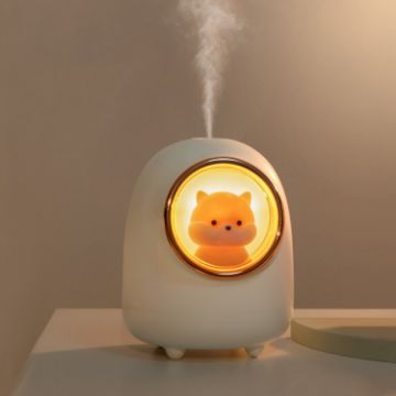 Portable Cute Pet Desktop Humidifier - M08 USB Cartoon Space Capsule (White) - 1