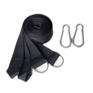 Camping Hiking Hammock Strap with Metal Buckle, Random Colors - 1