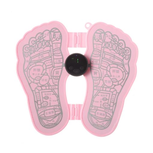 MLR-125 Pink EMS Portable Mini Foot Massager for Elderly (Battery) - 1