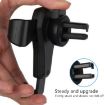 Universal Black Gravity Phone Holder for Car Air Vent Mount - 5