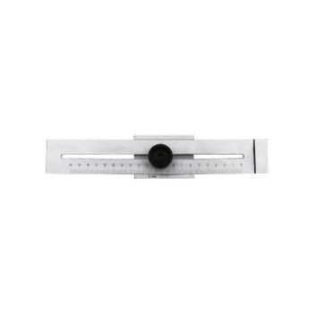 Portable 0-200mm Woodworking Scribing Marker Ruler - 1