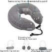 PL60 Neck Massager Inflatable U-Shaped Cervical Pillow (Gray) - 4