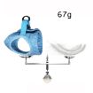 Sky Blue Cat Chest Harness and Leash, Size: L - 5