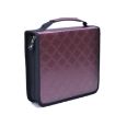 Large Capacity 150-Hole Purple PU Pencil Case - Solid Color - 1