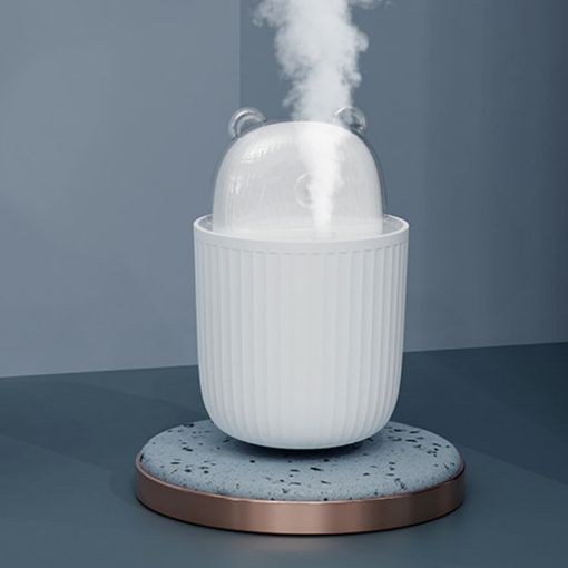 H4 USB Mini Cute Pet Air Humidifier for Home Desktop (White) - 1