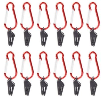 Camping Tent Windproof Clips: 20 PCS Canopy Tarp Fixed Points - 1
