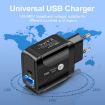 18W PD + QC 3.0 Fast Charger with LED - UK Plug, Black - 4