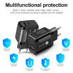 18W PD + QC 3.0 Fast Charger with LED - UK Plug, Black - 6