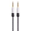3.5mm Gold-Plated Male to Male AUX Audio Cable, 1.5m (White) - 1