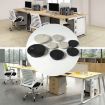 80mm ABS Plastic White Desk Cable Box Hole Cover - 6
