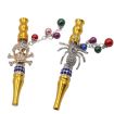Diamond Pendant Metal Pipe Hookah Nozzle (Owl) - 3