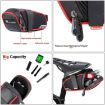 WEST BIKING Waterproof Bicycle Saddle Bag  Small (Black Red) - 4