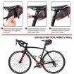 WEST BIKING Waterproof Saddle Bag for Mountain Bikes (Black Gray) - 5