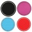 Universal Red White Diamond Honeycomb Car Coaster Anti-Slip Mat - 2