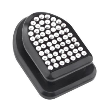 Diamond-Studded White Car Hook Seat Back Accessory - 1