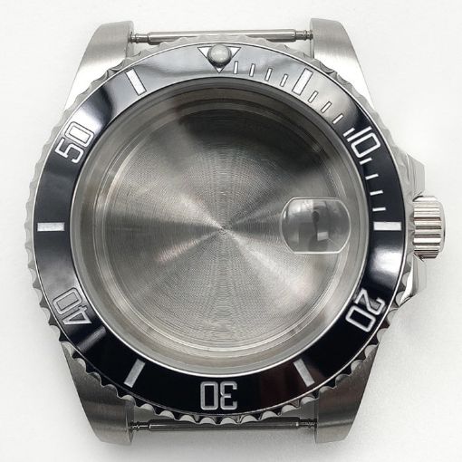 Stainless Steel Case for Rolex 2813/8215/2836 Movement (Black) - 1