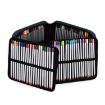 Large Capacity 120 Color Pencil Case - Gray Black Portable Bag - 6