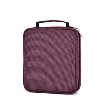Large Capacity 120 Color Pencil Case - Student Bag (Rose Red) - 1