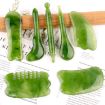 Emerald Resin Scraping Sheet Acupuncture Pen for Facial Massage - 2
