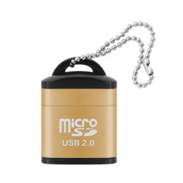 Golden 480Mbps Mini Micro SD Card Reader for Phone & Computer - 1
