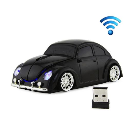 CM0010B Car Shape Wireless Mouse, 1200 DPI, 3-Keys, Black - 1