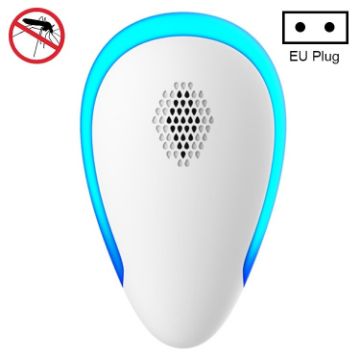 Dual-Frequency Ultrasonic Mosquito Repellent for Home, EU Plug, White - 1