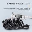 WEST BIKING YP0705061-0705062 Four-Digit Anti-Theft Bike Lock 1.2M - 4