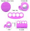 Purple Hemiplegia Finger Rehab Grip Ball for Adult Massage Training - 3