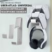 Three-In-One Gamepad & Headphone Wall Mount Hanger for PS5/PS4 - 3