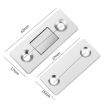 Punch-Free Cabinet Door Magnetic Suction Launcher, Double Magnet, Gold - 3
