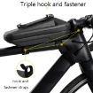 WEST BIKING YP0707263 Bike Front Beam Bag EVA Phone Holder Orange - 6