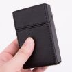 Gray Portable PU Leather Cigarette Case for Business - 4