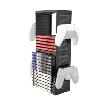 IPLAY Multi-Function Storage Bracket for Game Controllers & Discs - 1