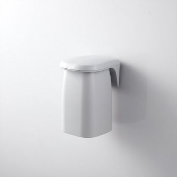 Wall-mounted Grey Magnetic Mouthwash Cup & Toothbrush Rack Set - 1