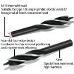 Woodman Door Lock Drill Bit - Electric Wrench 22mm Hole Opener - 3
