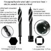 Woodman Door Lock Drill Bit - Electric Wrench 22mm Hole Opener - 6
