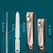 5pcs/Set Classic Silver Nail Scissors Portable Manicure Tool - 3