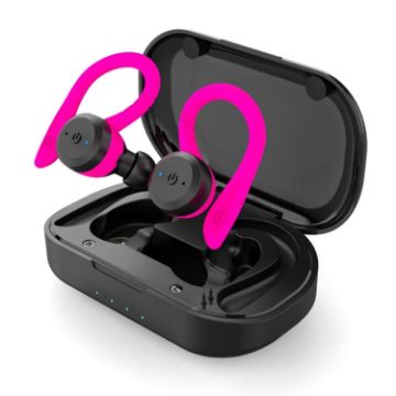 Rose Red BE1032 Waterproof TWS Bluetooth Ear-mounted Earphones - 1