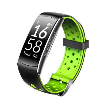 Green Smart Watch Heart Rate Monitor IP68 Waterproof Fitness Tracker - 1