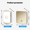 CACAZI FA50 Self-Generating Wireless Doorbell, US Plug (Black) - 3