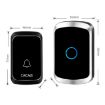CACAZI A50 Wireless Music Doorbell, UK Plug, Battery-Free (Black) - 3