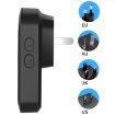 CACAZI M20 Wireless Doorbell & Alarm, US Plug, Black, 1 For 3 Split Sensor - 5