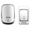 CACAZI Smart Wireless Doorbell Waterproof Pager, US Plug, Silver - 1