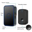 CACAZI A19 Wireless Music Doorbell 1 For 1, UK Plug, No Battery (White) - 6