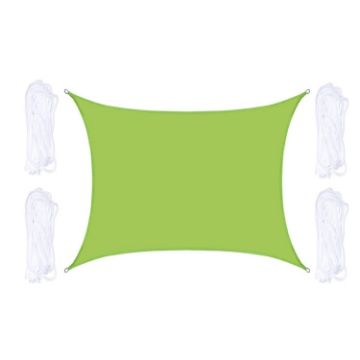 Waterproof Green Outdoor Sunshade Sail Canopy, 2m x 2.5m, Anti-UV - 1