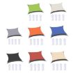 5m x 5m Black Outdoor Waterproof Anti-UV Sunshade Sail Canopy - 2
