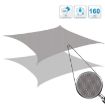 Triangle Grey Sunshade Sail, Waterproof & Anti-UV, 3x3x4.3m - 5