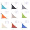 Orange Triangle Sunshade Sail Waterproof UV Canopy, 4m x 4m x 5.7m - 2