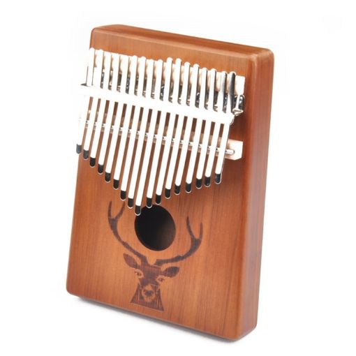 17-Tone Retro Deer Head Kalimba Thumb Piano for Beginners - 1