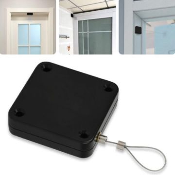 P093 Telescher Door Closer Sliding Anti-Theft 3rd Gen Black 800g 1.2m - 1